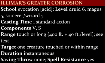 Illimar's Greater Corrosion